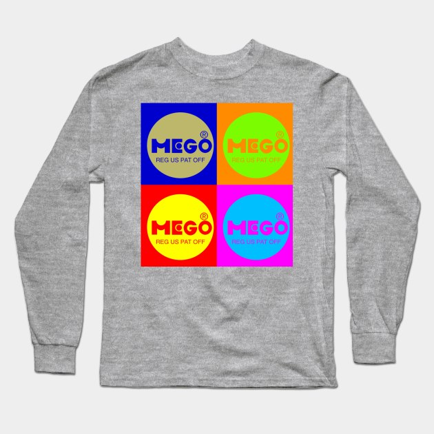 Vintage Mego, vintage Warhol style! Long Sleeve T-Shirt by drquest